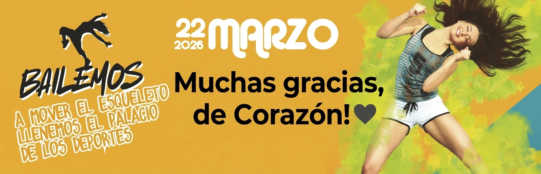 muchas gracias evento zumba terminado