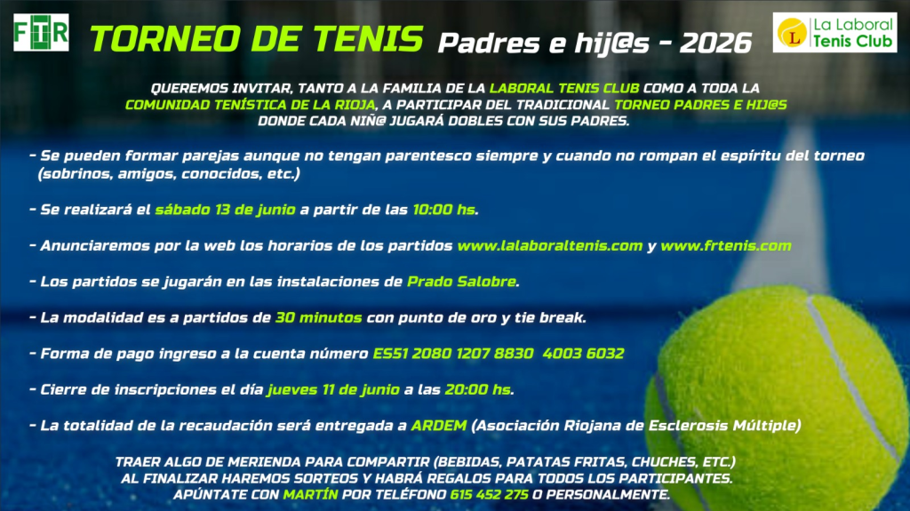 Torneo de tenis 2026