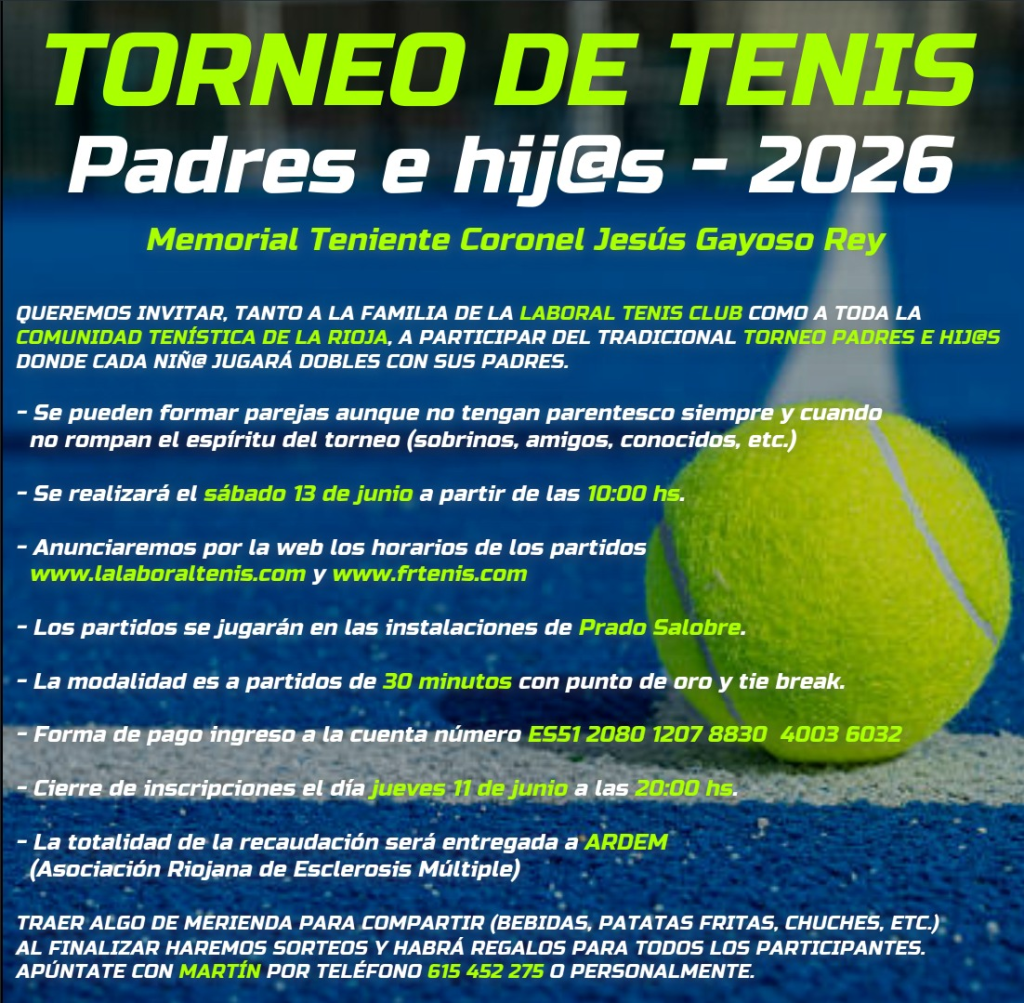 Torneo de tenis 2026